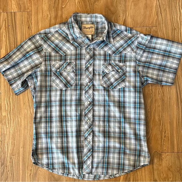**WRANGLER** vintage western button down SIZE LARGE - Picture 2 of 6